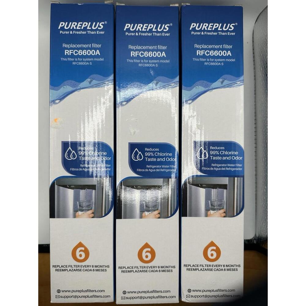 Pure plus RFC6600A Refrigerator Water Filter NEW Lot Of 3